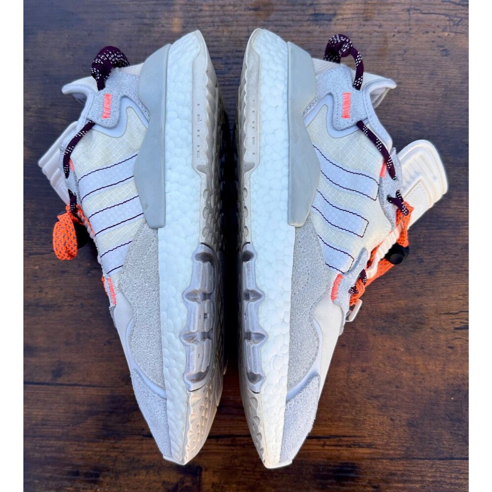 Ivy Park X Adidas Nite Jogger Boost FX3239 Beige Orange Trail Sneakers Mens 7.5 - Picture 9 of 16